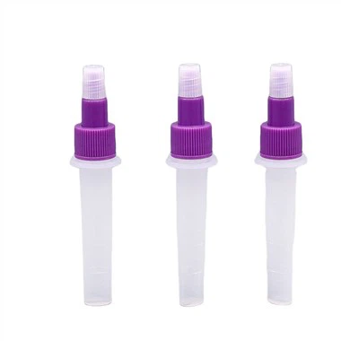 Consommables médicaux Test rapide Flacon transparent 3ml 5ml ADN ARN Échantillon d’acide nucléique Prélèvement Tube d’extraction plastique