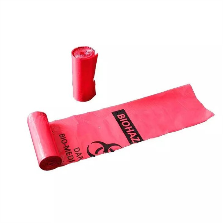 Biohazard waste bag