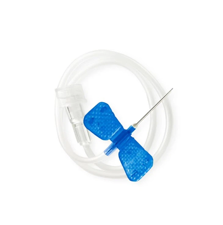 Aiguille médicale pour cuir chevelu, emballage individuel jetable, pointe émoussée stérile, ensemble d'infusion de veine du cuir chevelu 21g 23g