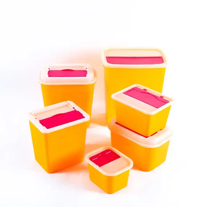 Sharp Container Disposable Medical 5 Quarts Square Shape Sharp Container