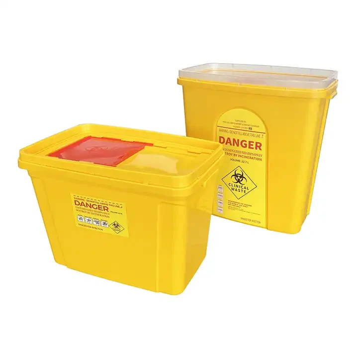 Sharp Container Disposable Medical 5 Quarts Square Shape Sharp Container